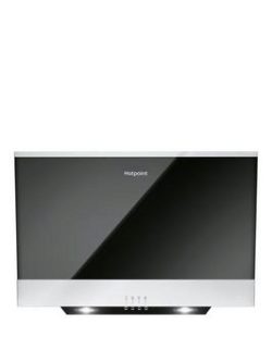 Hotpoint Phvp6.6Flmk 60Cm Built In Cooker Hood - Black/Stainless Steel